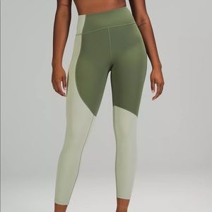 Lululemon Nulu Colour Block High-Rise Crop 23"